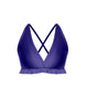 Solid Lycra V Bra with Ruffles