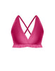 Solid Lycra V Bra with Ruffles