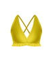 Solid Lycra V Bra with Ruffles