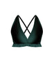 Solid Lycra V Bra with Ruffles