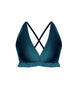 Solid Lycra V Bra with Ruffles