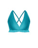 Solid Lycra V Bra with Ruffles