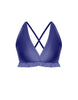 Solid Lycra V Bra with Ruffles