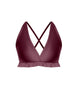 Solid Lycra V Bra with Ruffles