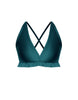 Solid Lycra V Bra with Ruffles