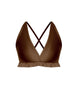 Solid Lycra V Bra with Ruffles