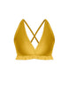 Solid Lycra V Bra with Ruffles