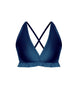 Solid Lycra V Bra with Ruffles