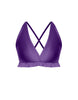 Solid Lycra V Bra with Ruffles