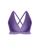 Solid Lycra V Bra with Ruffles