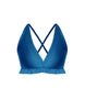 Solid Lycra V Bra with Ruffles