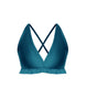 Solid Lycra V Bra with Ruffles