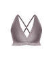 Solid Lycra V Bra with Ruffles