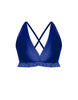 Solid Lycra V Bra with Ruffles
