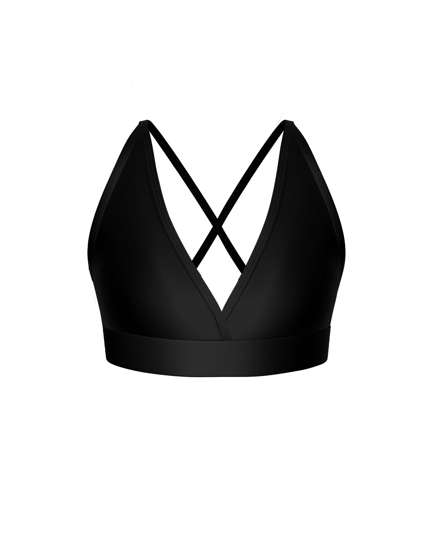 Solid Lycra V Bra