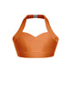 Solid Lycra Halter Sweetheart Bra