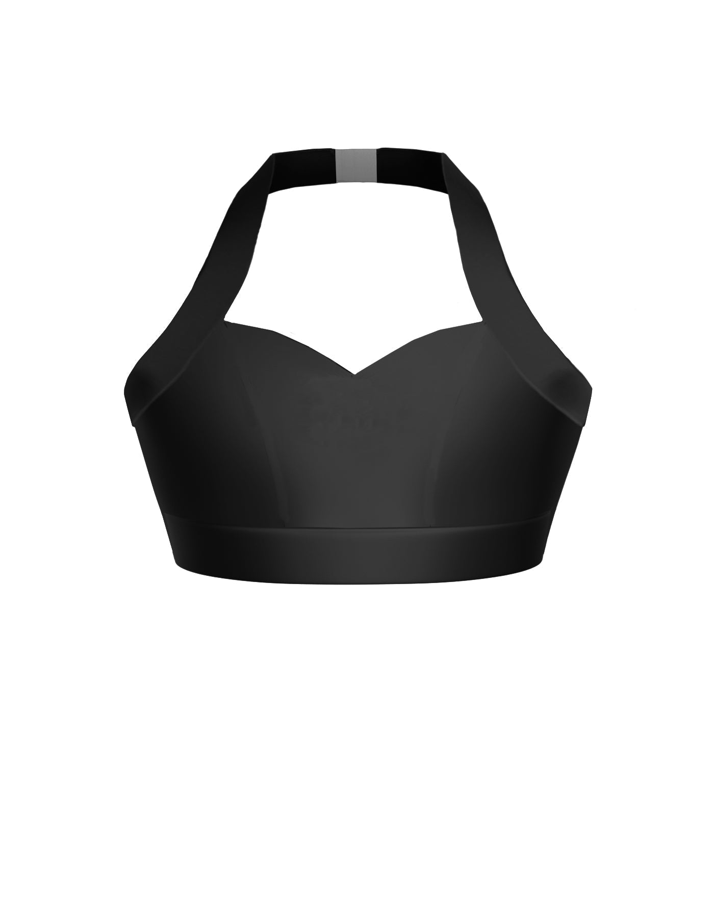 Solid Lycra Halter Sweetheart Bra
