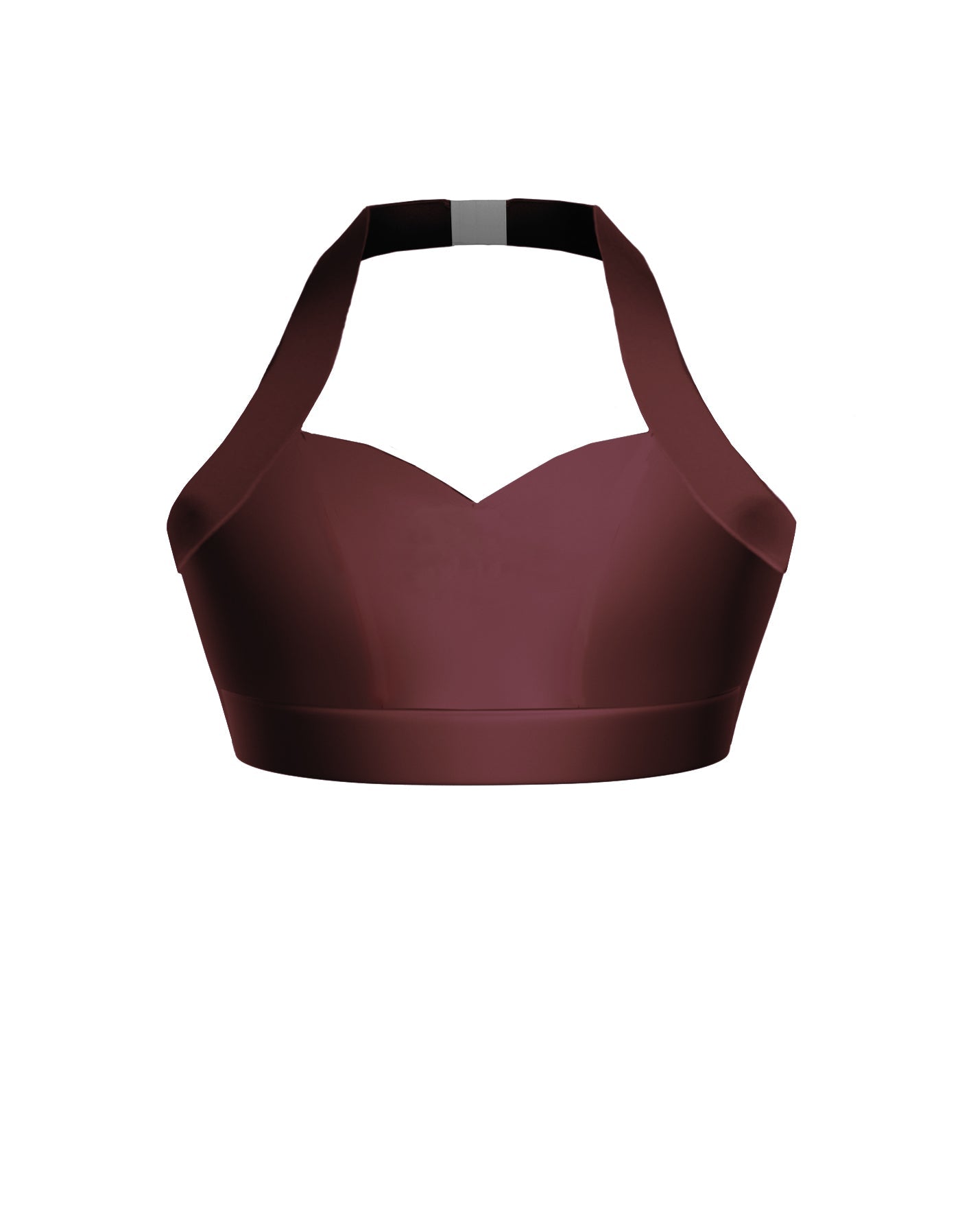 Solid Lycra Halter Sweetheart Bra