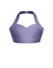 Solid Lycra Halter Sweetheart Bra