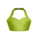Solid Lycra Halter Sweetheart Bra