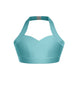 Solid Lycra Halter Sweetheart Bra