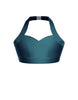 Solid Lycra Halter Sweetheart Bra