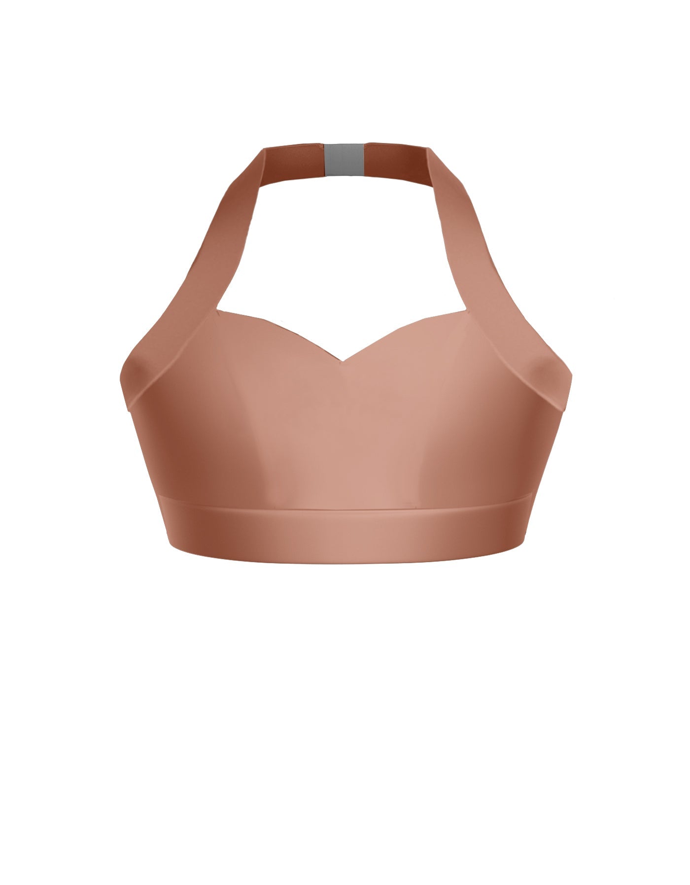 Solid Lycra Halter Sweetheart Bra