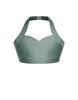 Solid Lycra Halter Sweetheart Bra