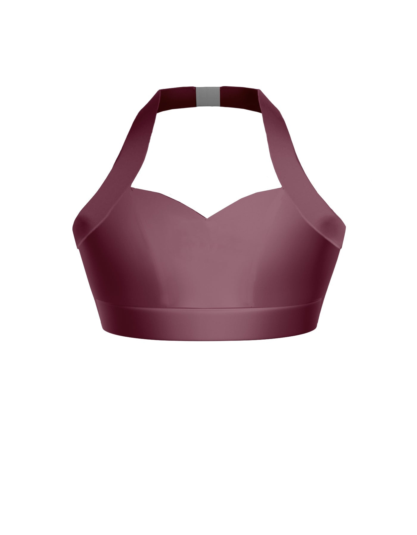 Solid Lycra Halter Sweetheart Bra