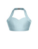 Solid Lycra Halter Sweetheart Bra