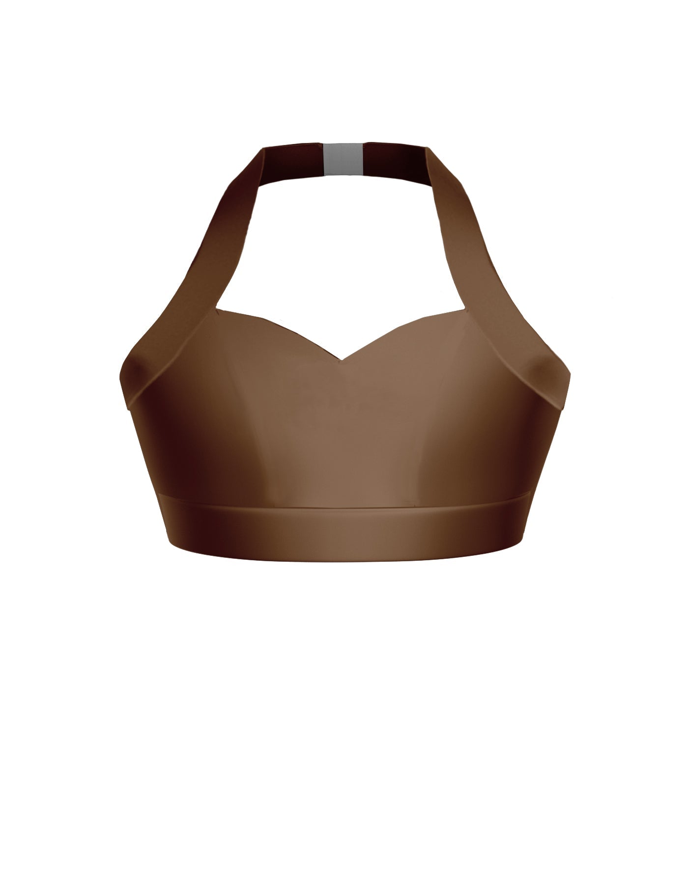 Solid Lycra Halter Sweetheart Bra