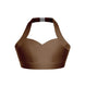 Solid Lycra Halter Sweetheart Bra