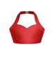 Solid Lycra Halter Sweetheart Bra