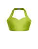Solid Lycra Halter Sweetheart Bra