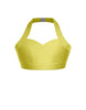 Solid Lycra Halter Sweetheart Bra