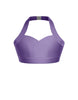 Solid Lycra Halter Sweetheart Bra