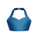 Solid Lycra Halter Sweetheart Bra