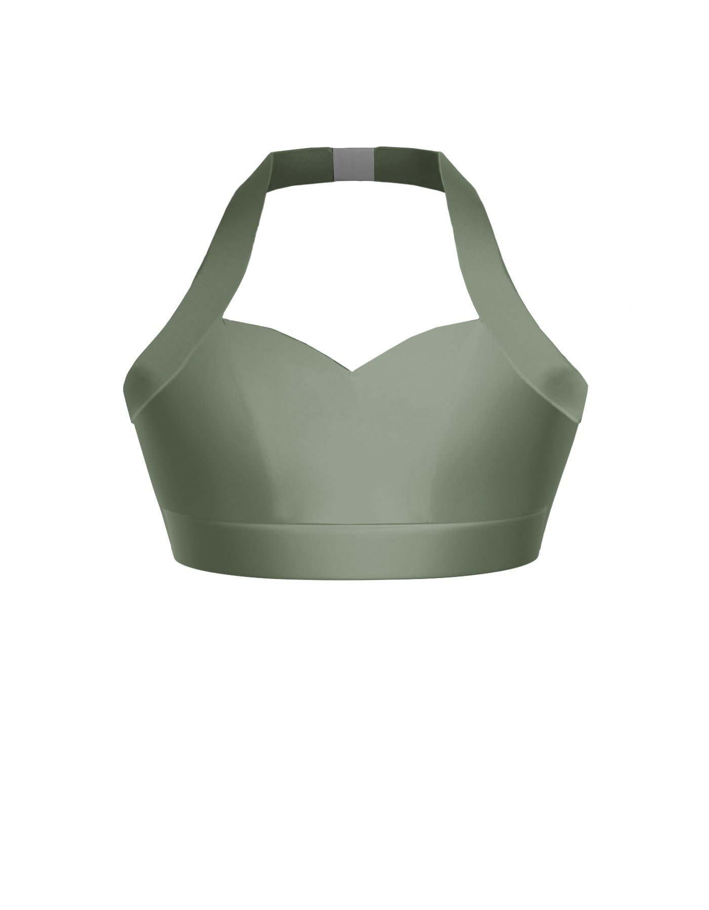 Solid Lycra Halter Sweetheart Bra