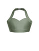Solid Lycra Halter Sweetheart Bra