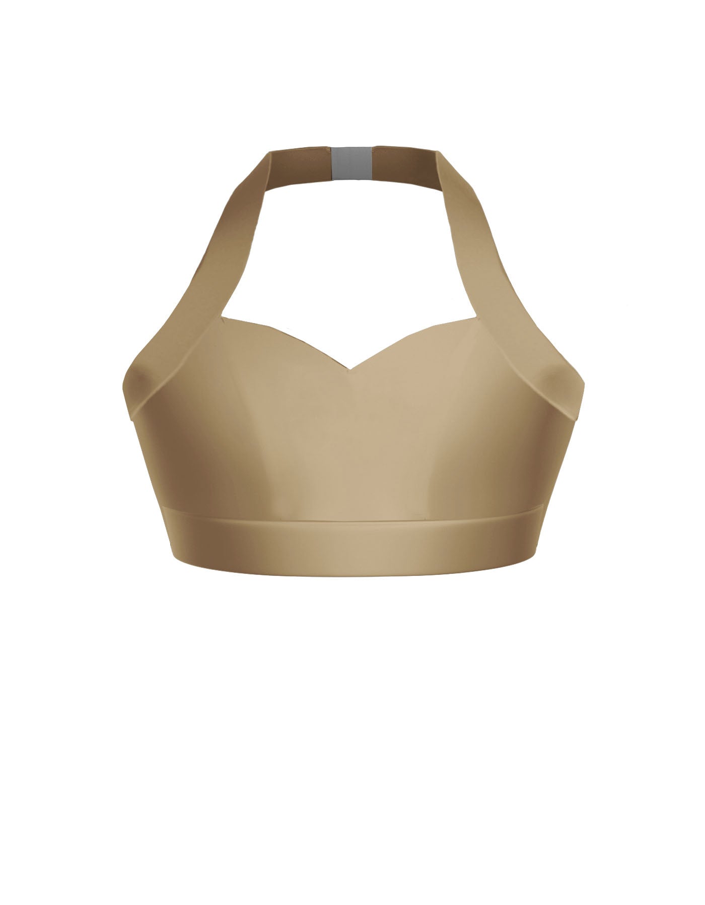 Solid Lycra Halter Sweetheart Bra