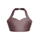 Solid Lycra Halter Sweetheart Bra