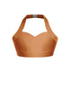 Solid Lycra Halter Sweetheart Bra
