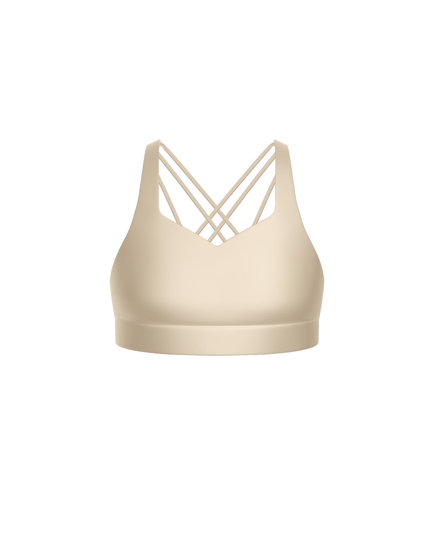 Solid Lycra Sweetheart Crop