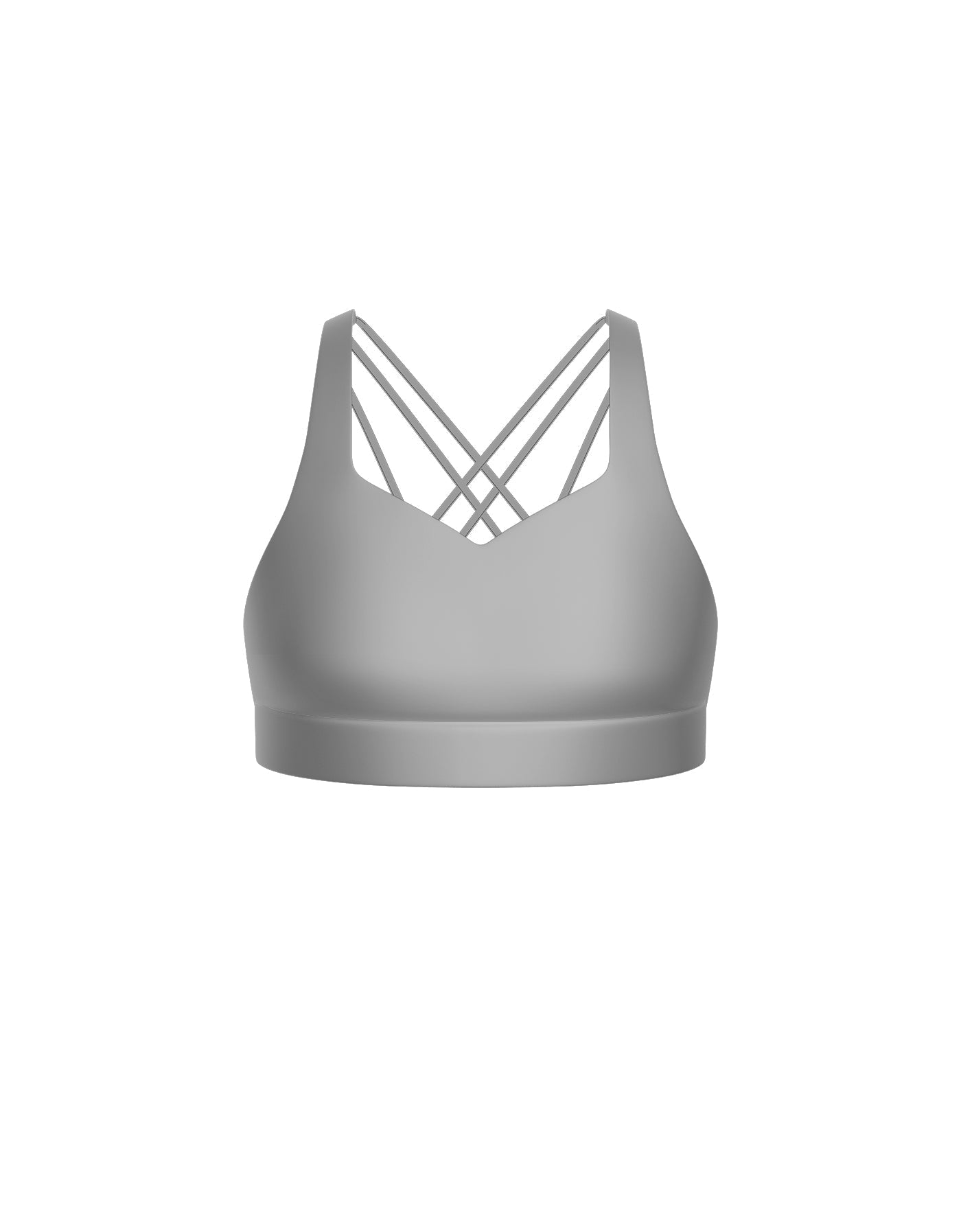 Solid Lycra Sweetheart Crop