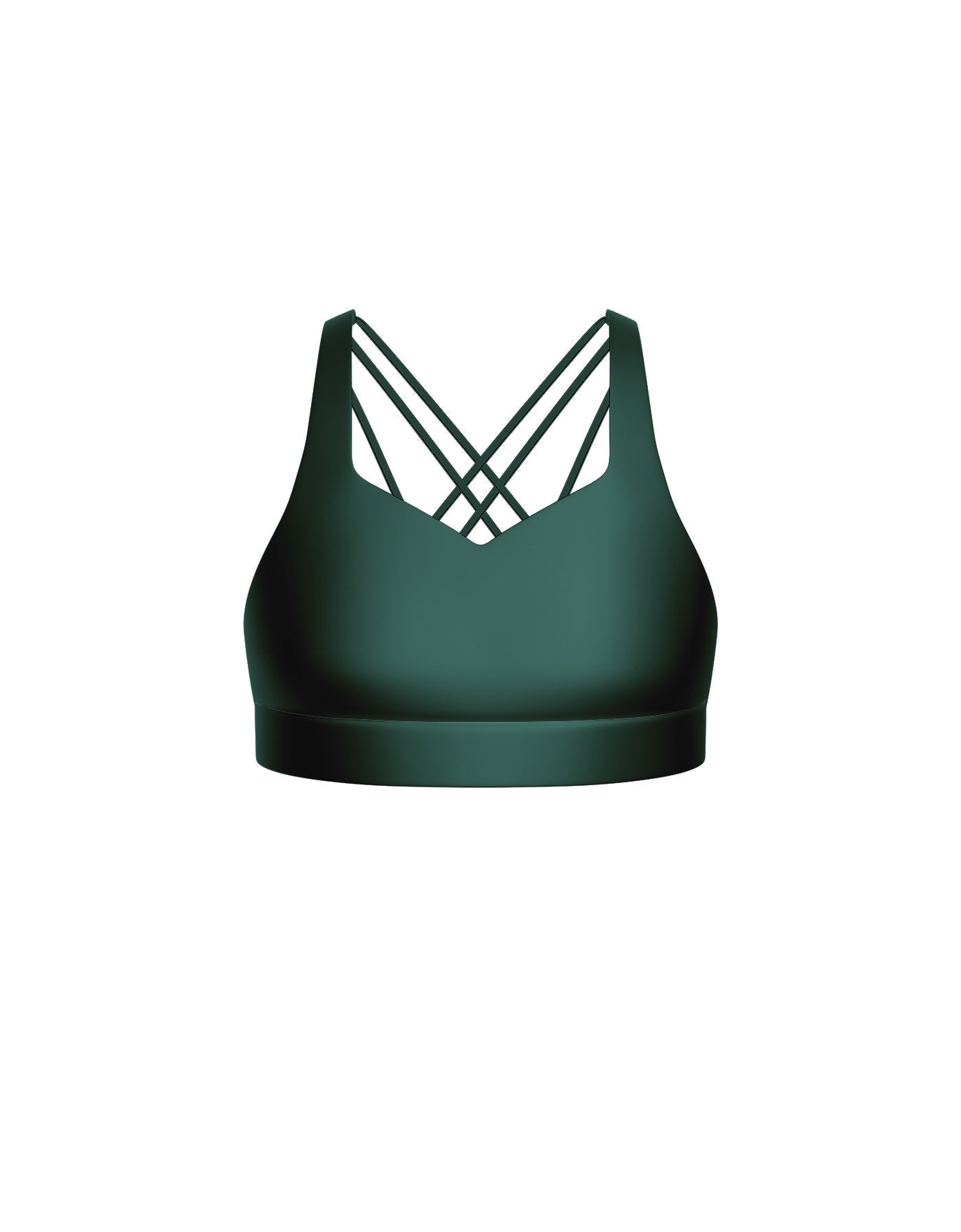 Solid Lycra Sweetheart Crop