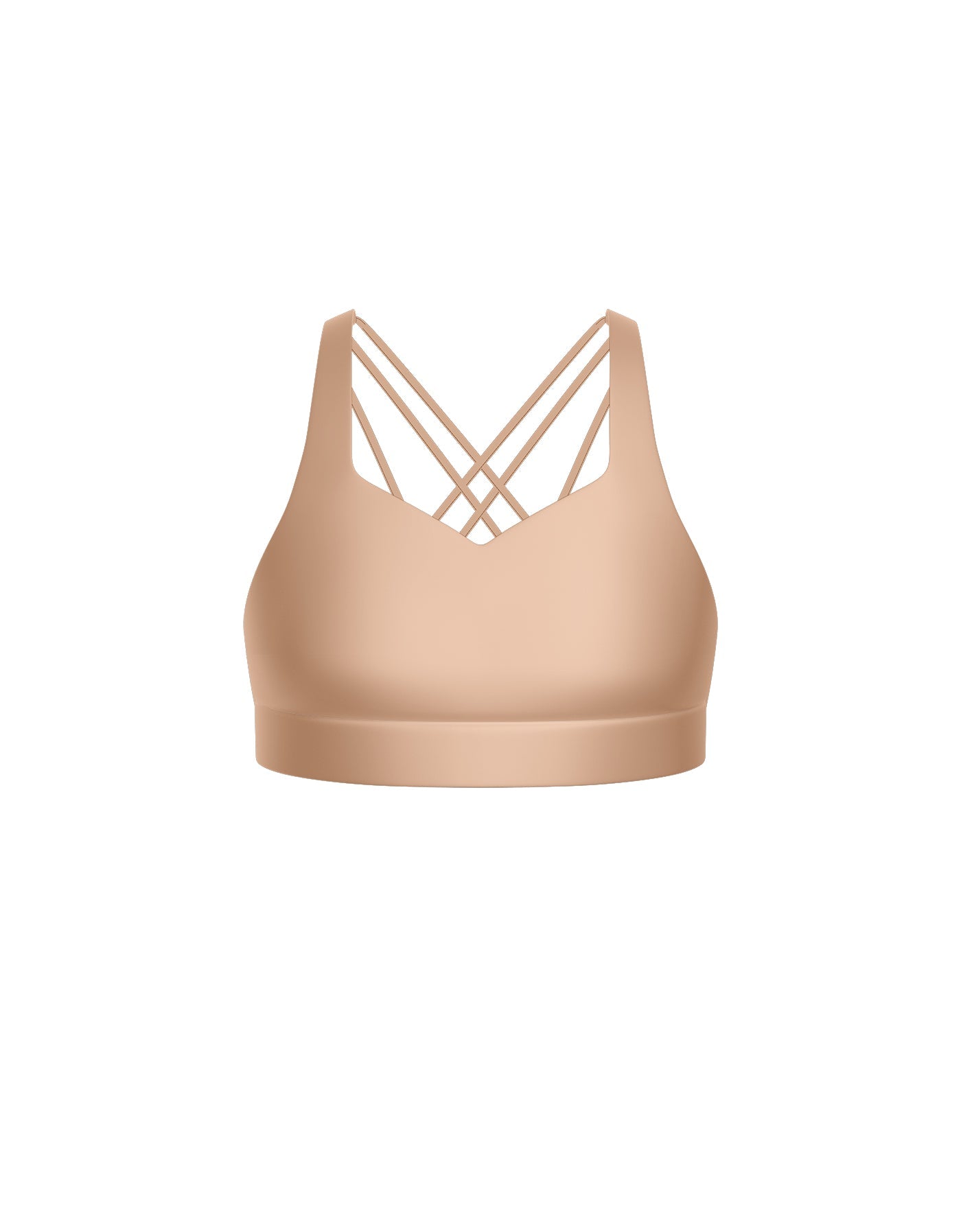 Solid Lycra Sweetheart Crop