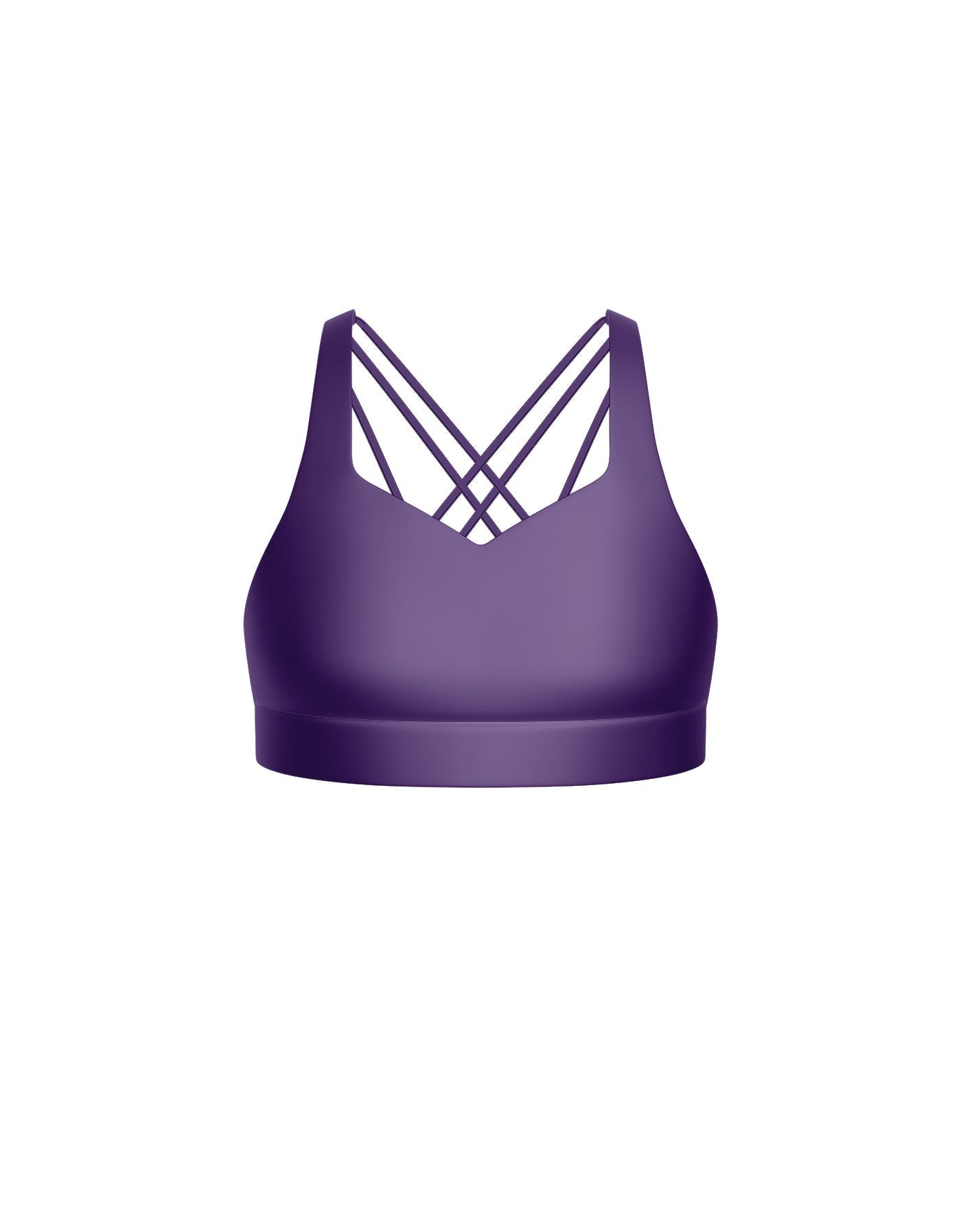 Solid Lycra Sweetheart Crop