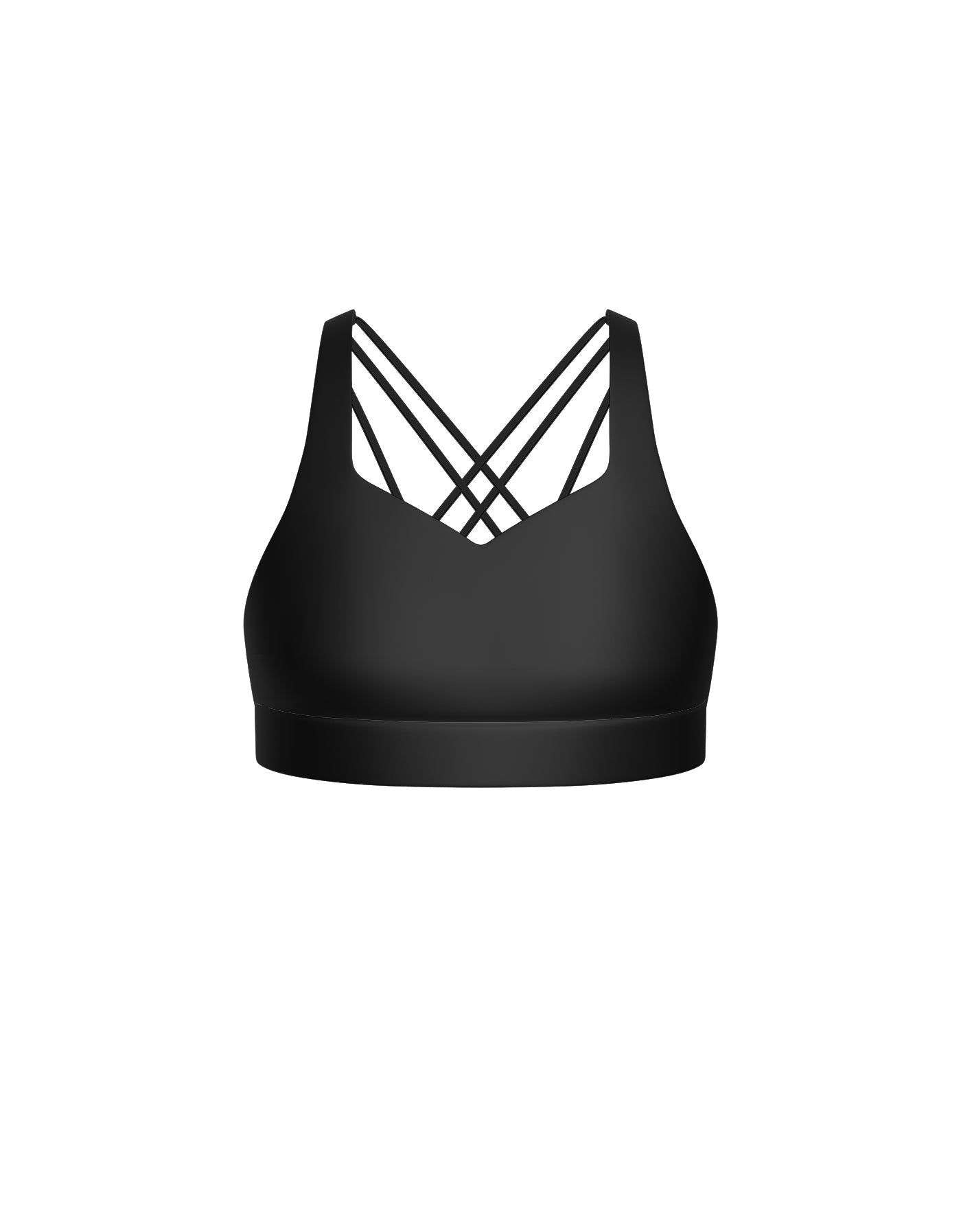 Solid Lycra Sweetheart Crop