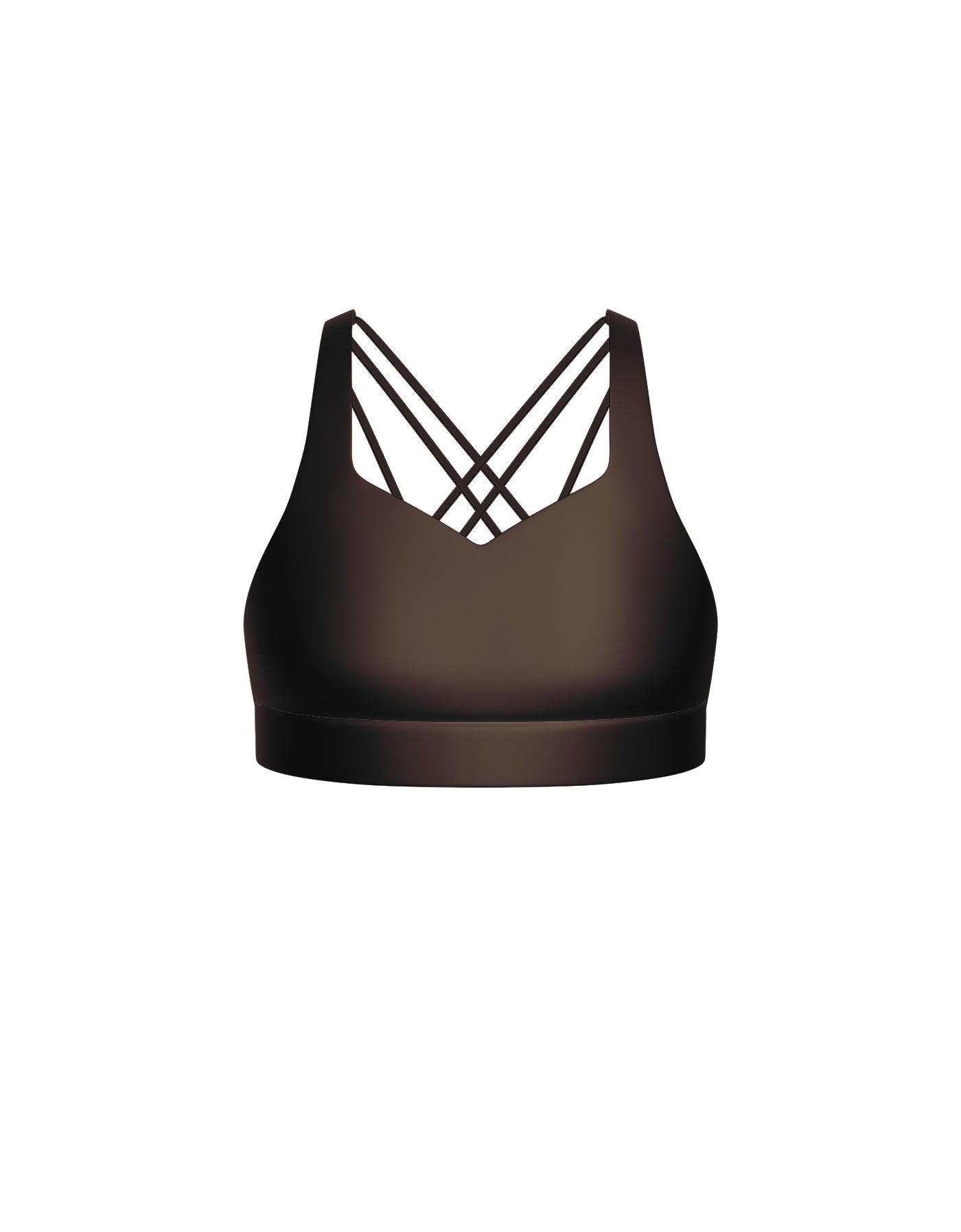 Solid Lycra Sweetheart Crop