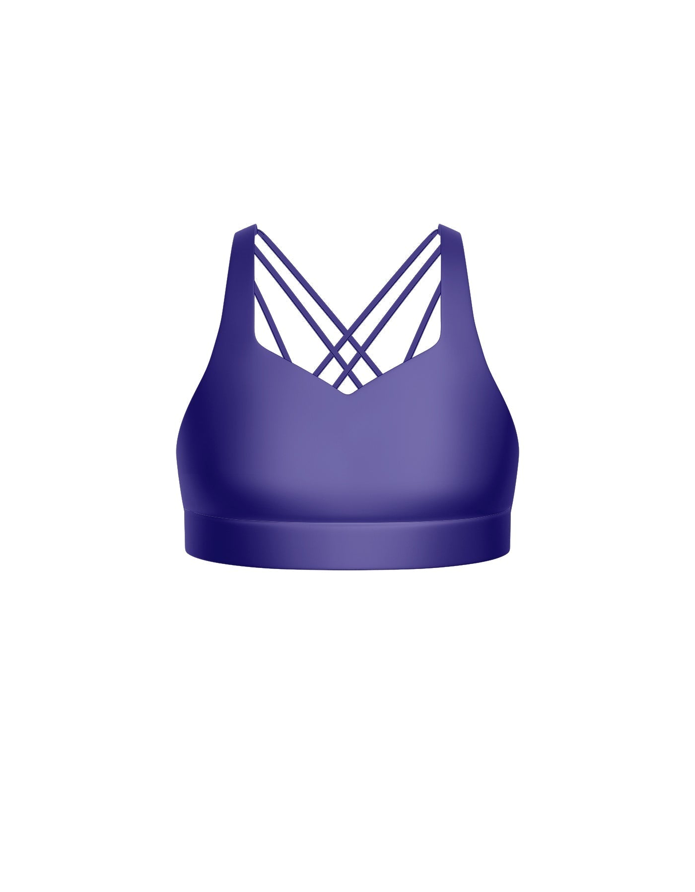 Solid Lycra Sweetheart Crop
